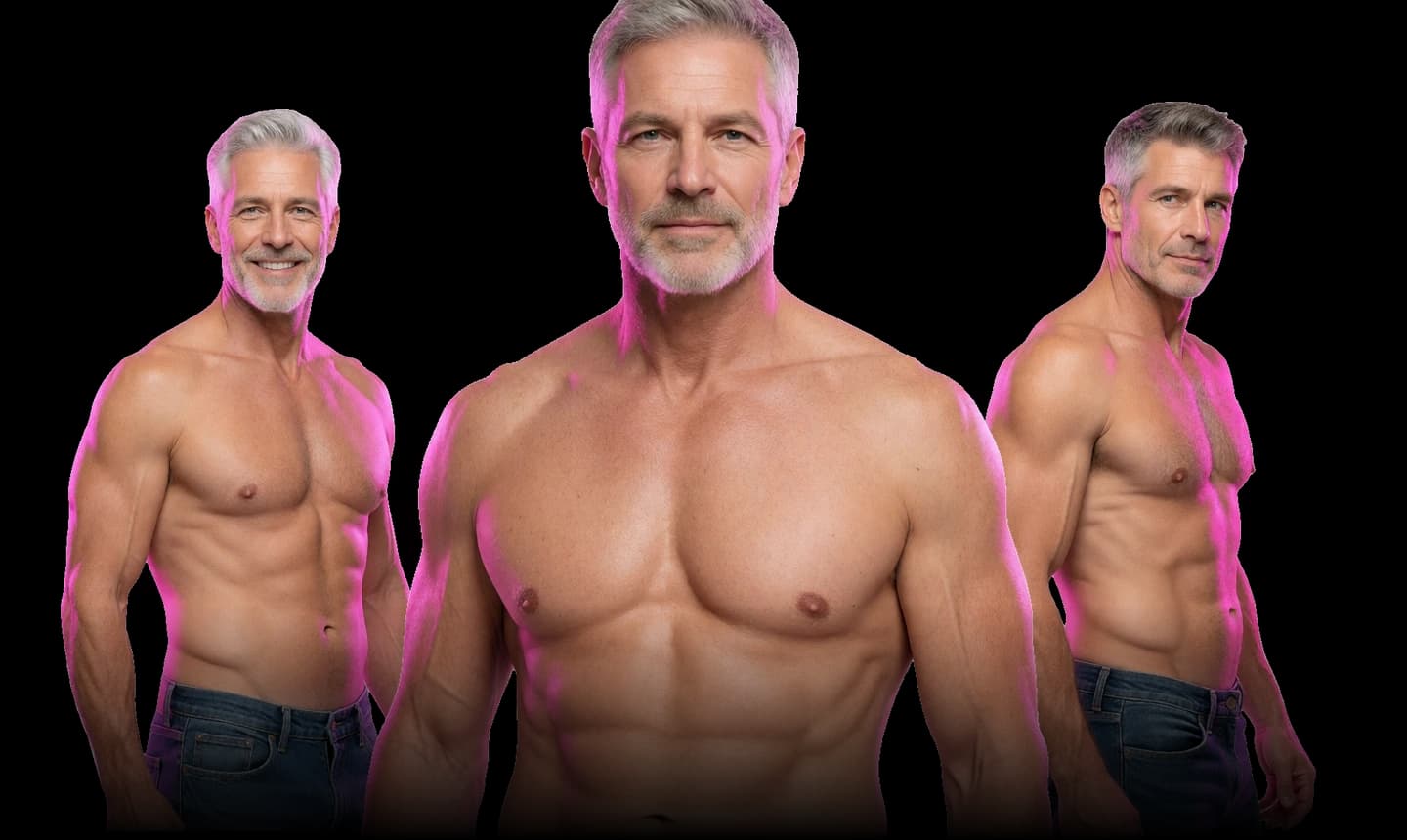 AI dilf partner, a greying village doctor in a study lined with books